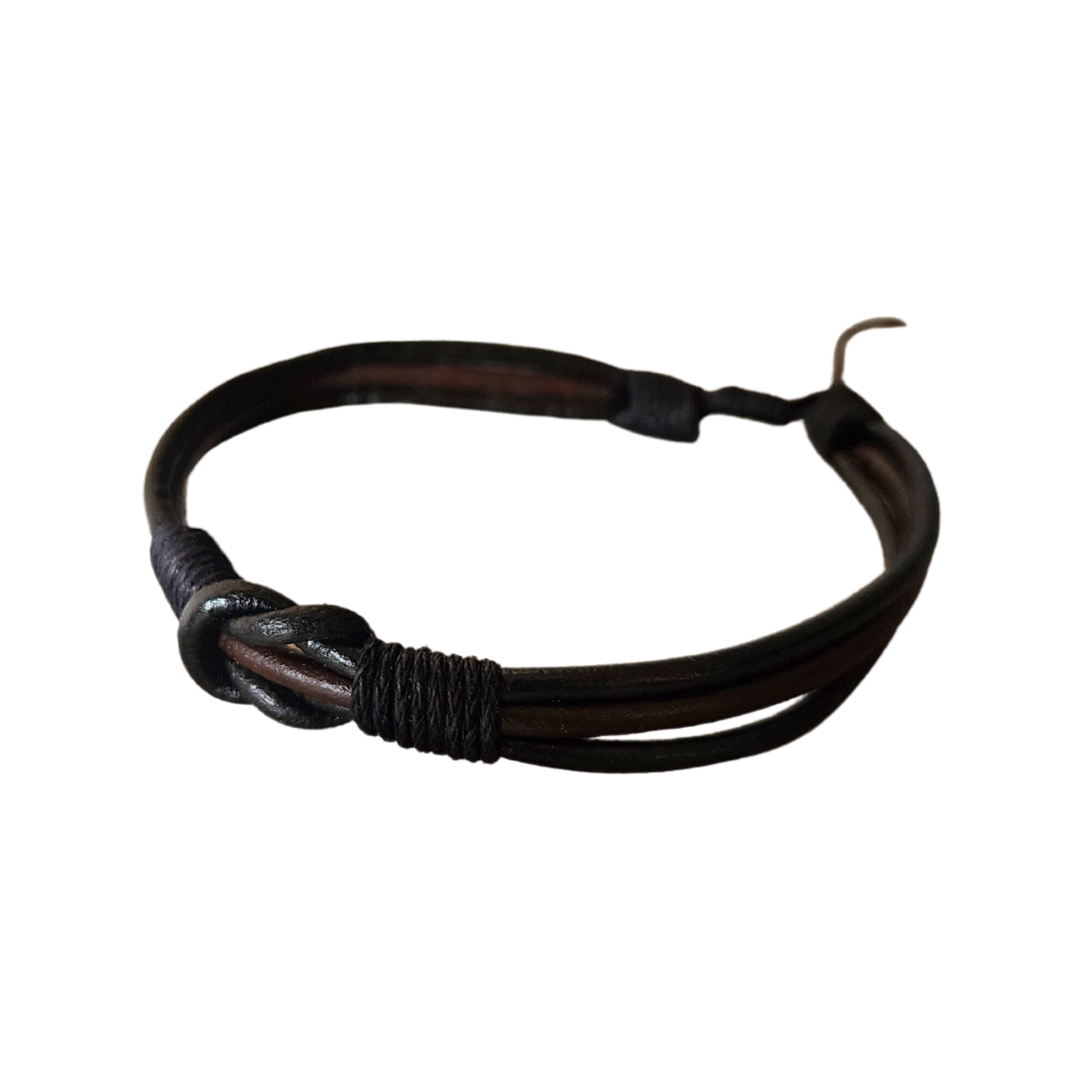 Knot leather bracelet