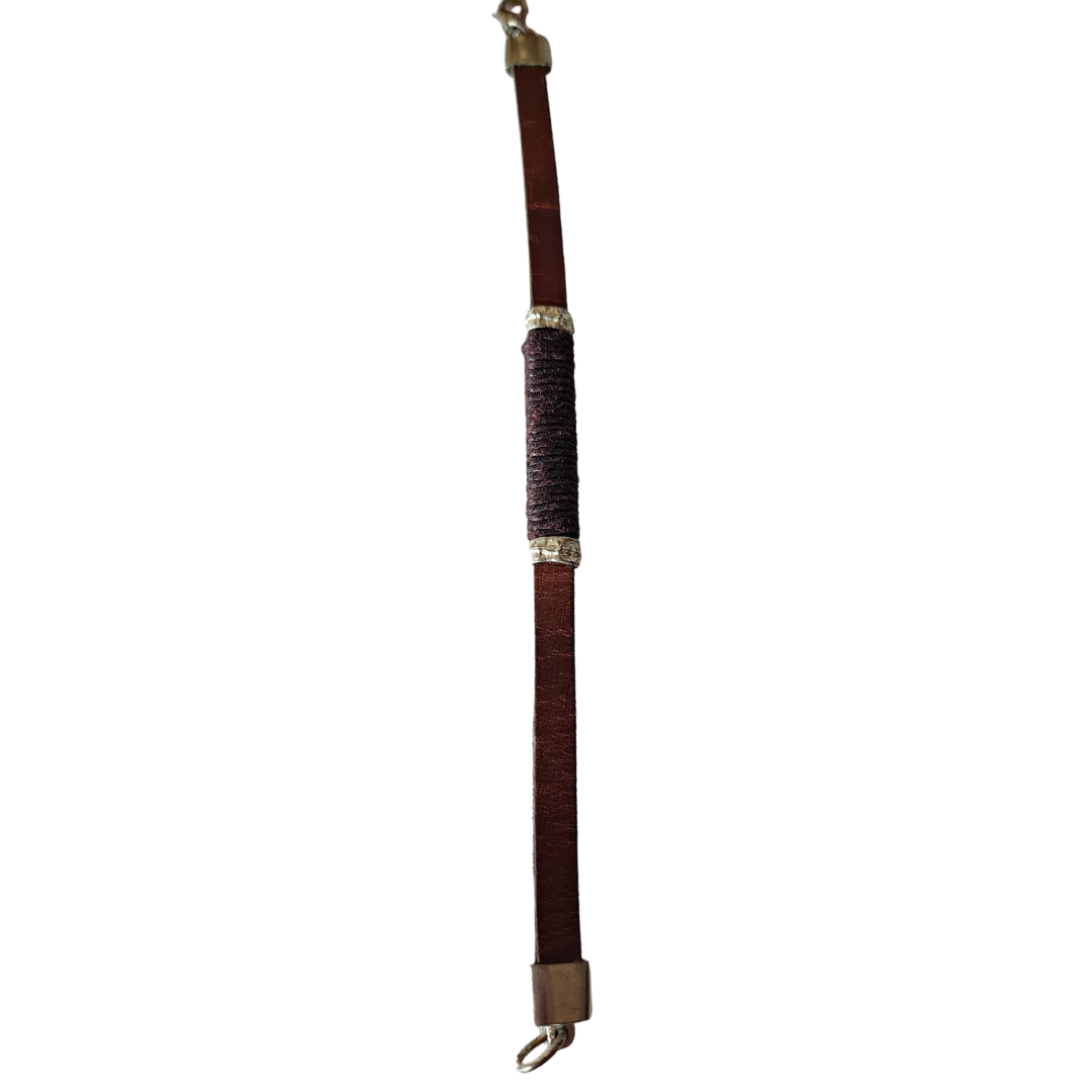 Brown leather bracelet