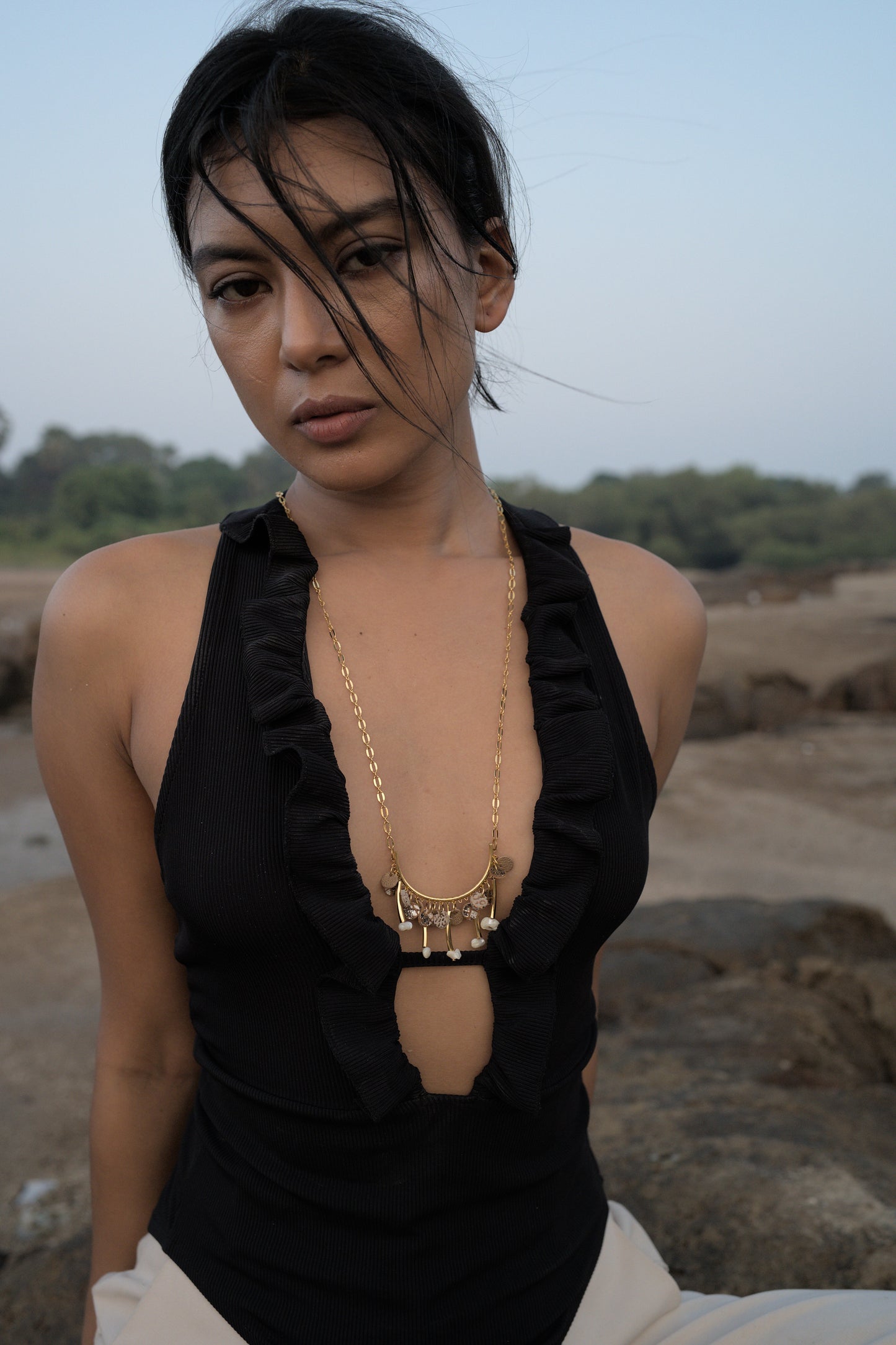 Crescent Fall neckpiece