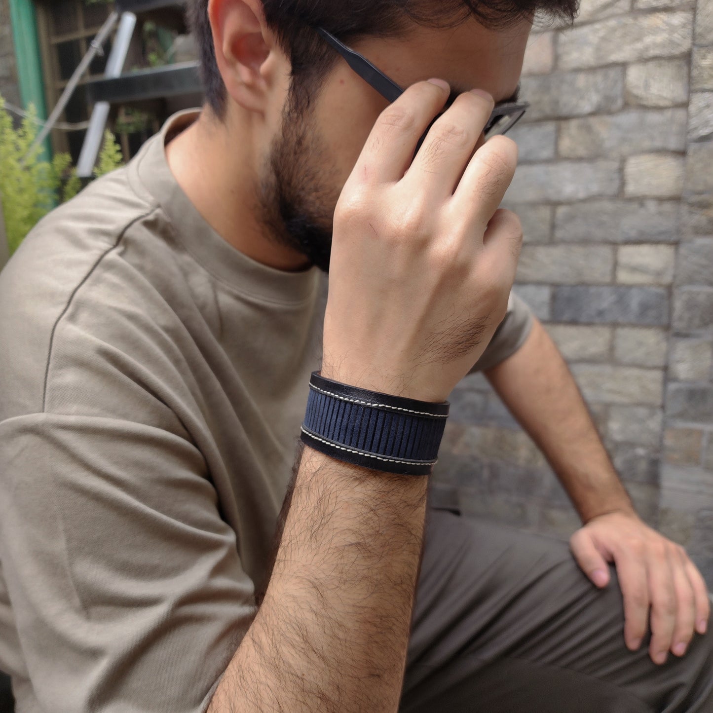 Double black bracelet