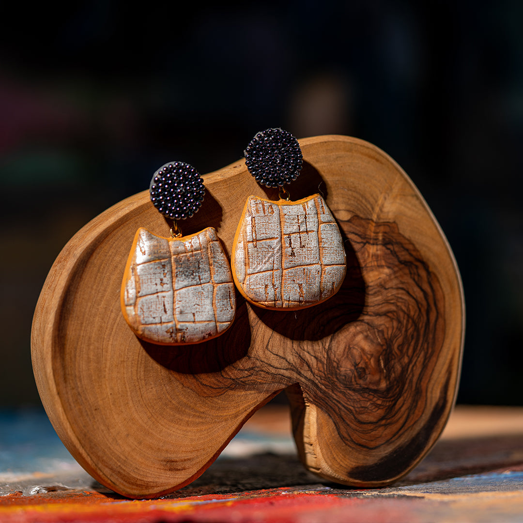Metallic Stud Earrings