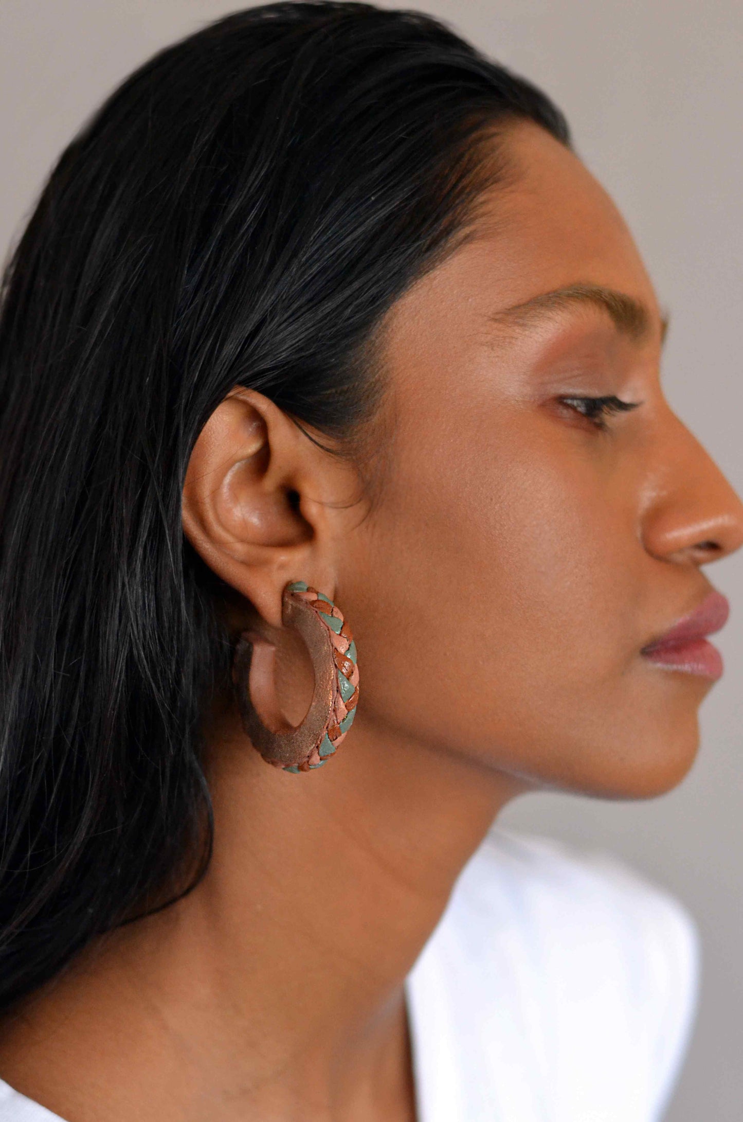 Braided Hoops Rust