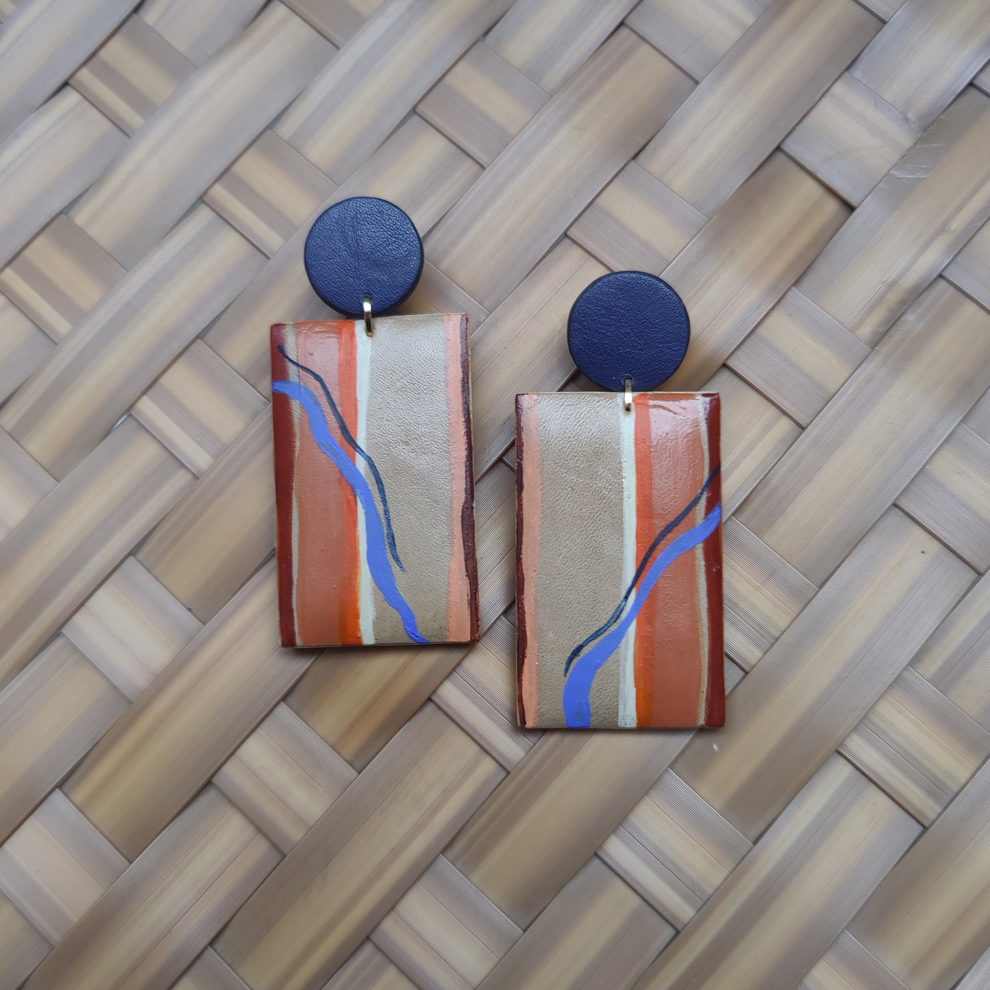 Brick Earrings