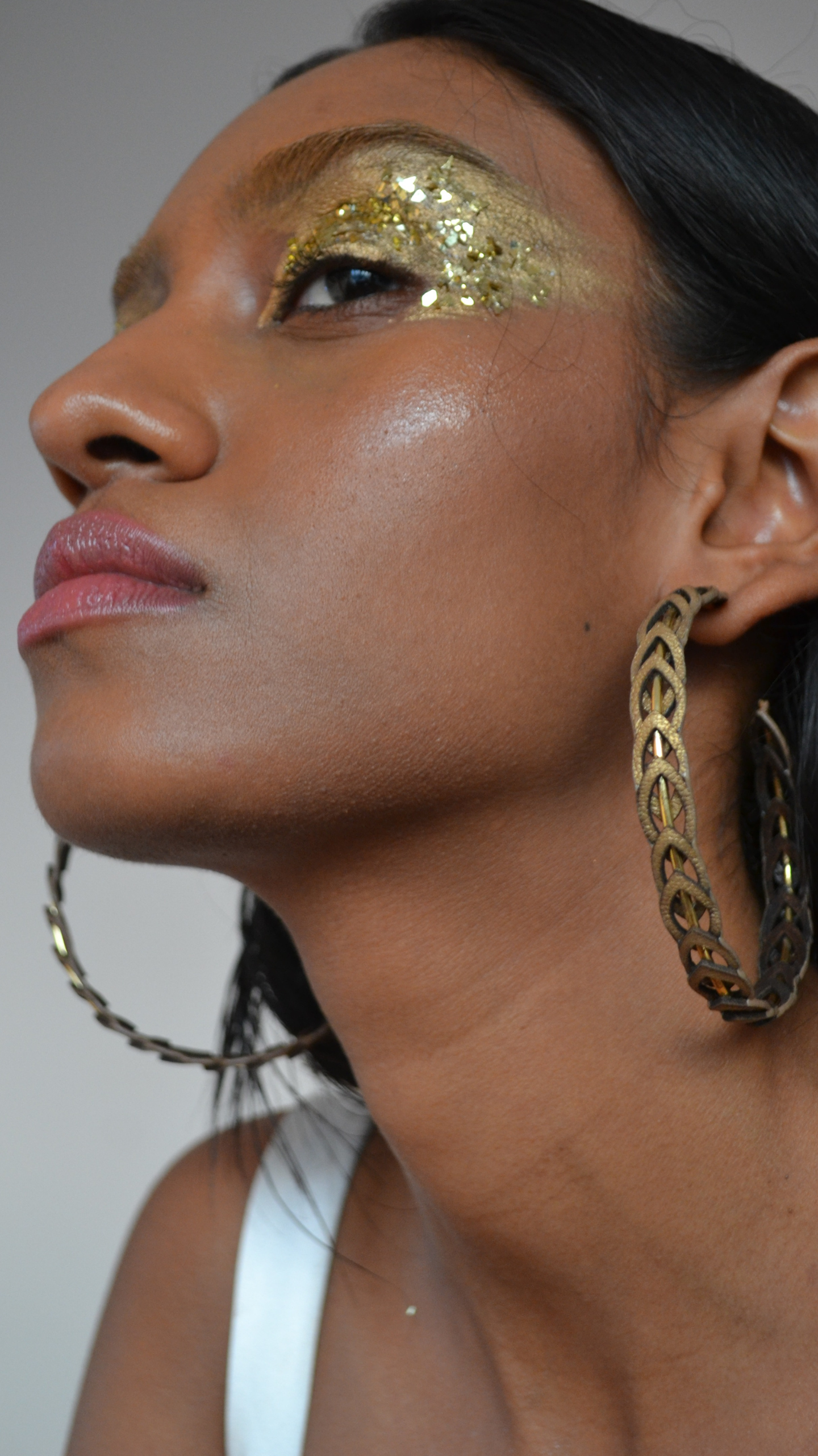Gold lace hoops