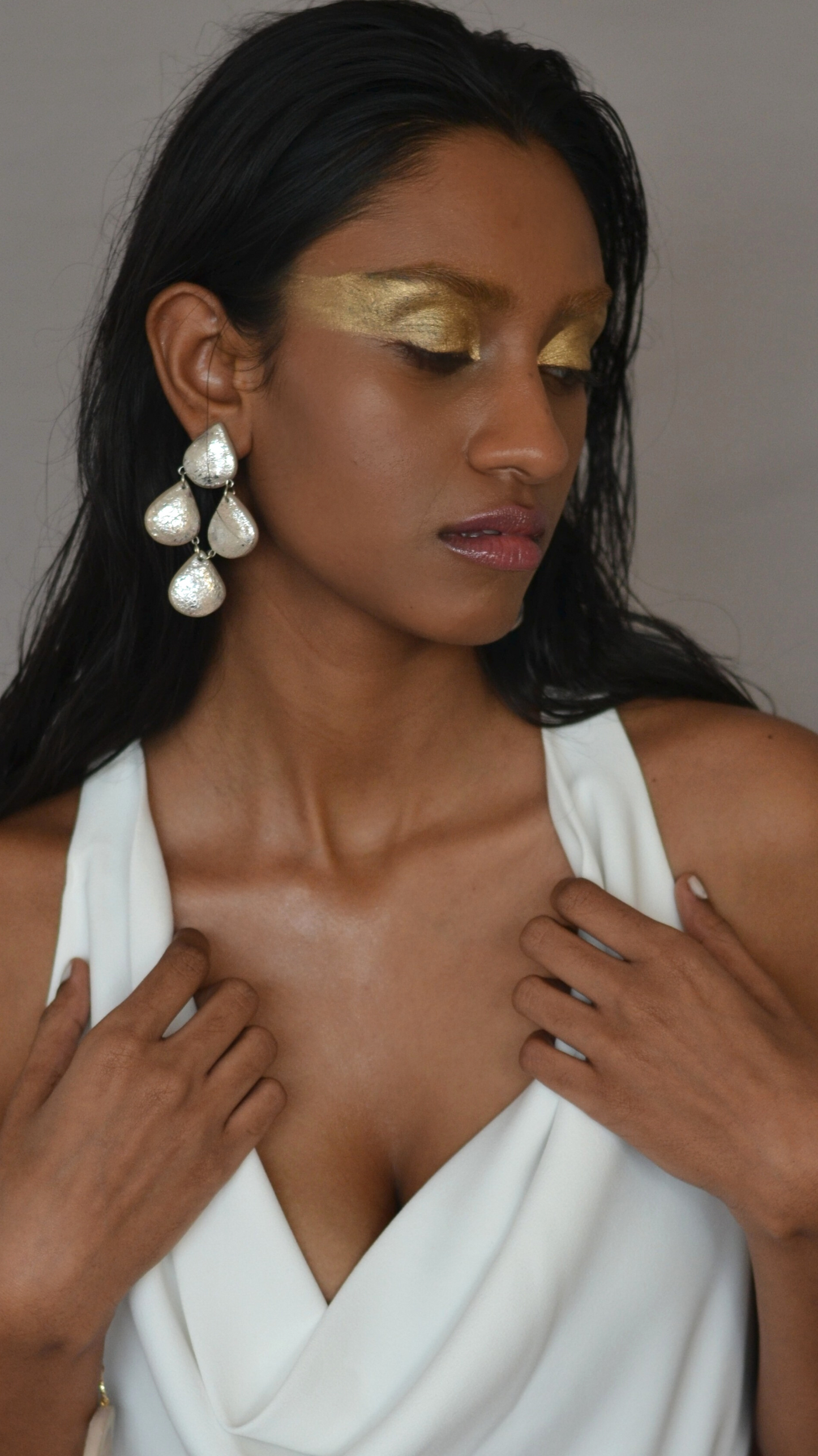 Silver Dew danglers