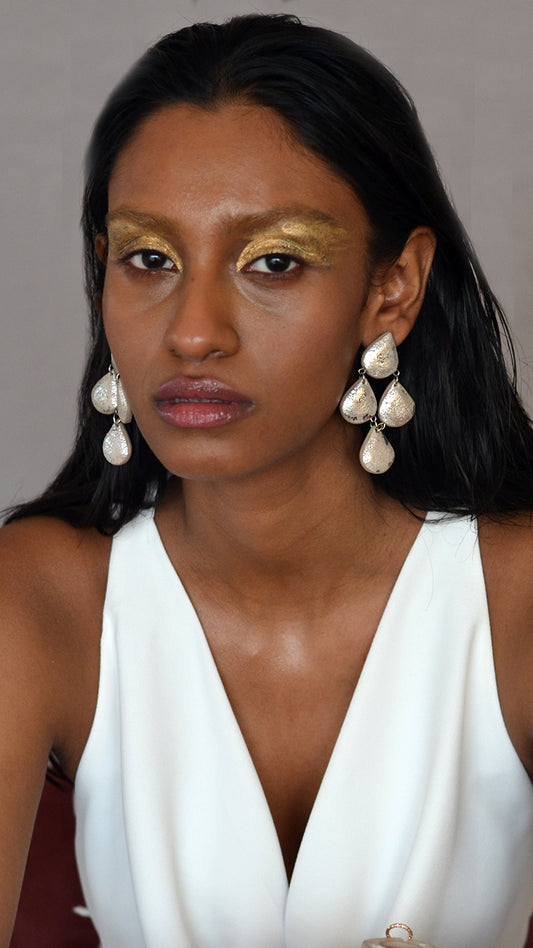 Silver Dew danglers