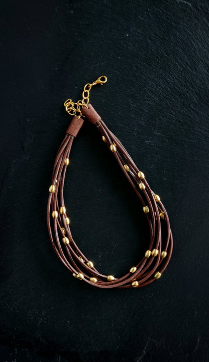 Tan Orbit Neckpiece