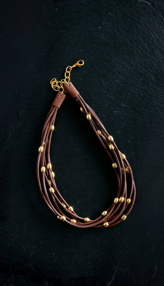 Tan Orbit Neckpiece