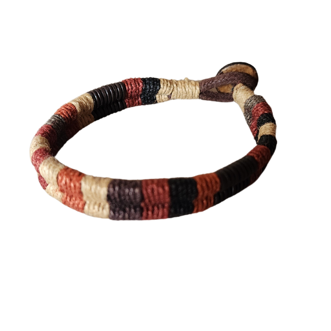 Red gradient woven bracelet